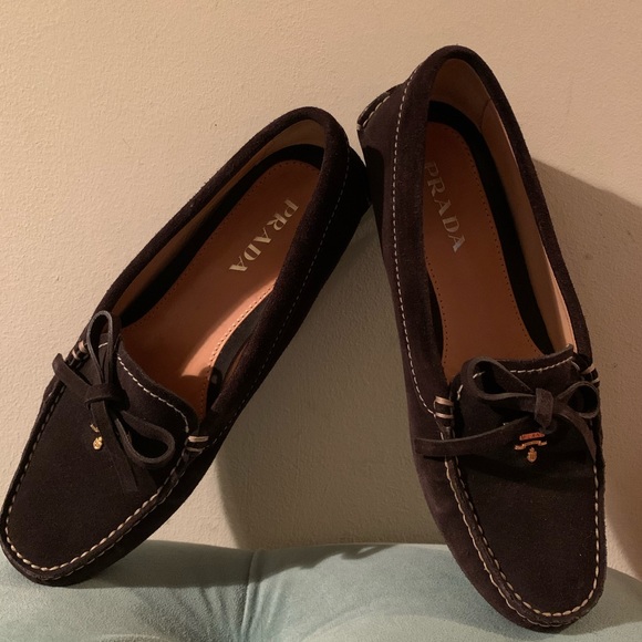 Prada Bow Detail Loafers - Picture 1 of 7